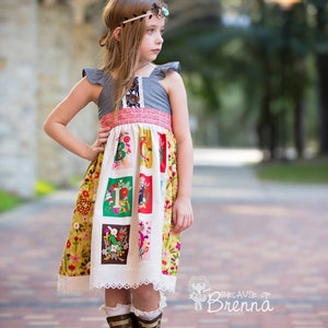 Bethany's Fancy Party Dress Sizes NB to 15/16 Kids and Doll PDF Pattern image 5