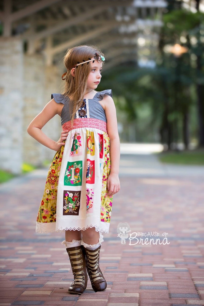 Bethany's Fancy Party Dress Sizes NB to 15/16 Kids and Doll PDF Pattern image 5