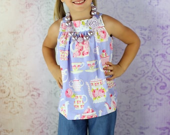 Allegra's All-Purpose Pinafore Top PDF Pattern Sizes 6/12 months to size 15/16