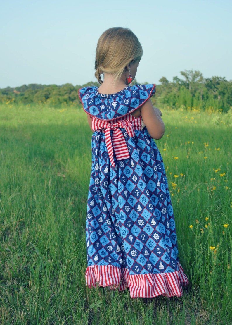 Adelaide's Girls Ruffle Neck Top Dress & Maxi Dress PDF Etsy