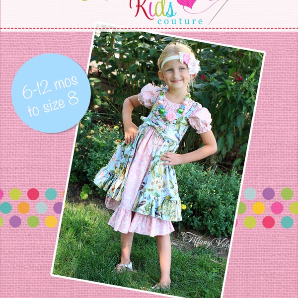 Cassidy's Corset Cover Dress and Top PDF Pattern Sizes 6/12 months to size 8