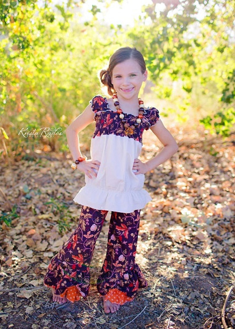 Opal's Peekaboo Ruffle Pants PDF Pattern Sizes 0/6m to 8 Kids image 6