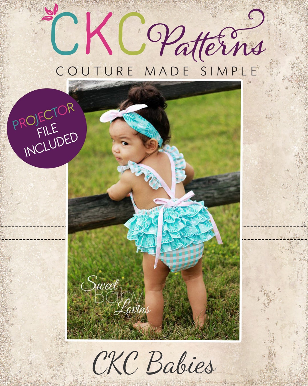 Jaimesyn's Ruffle Bottom Romper Sizes Newborn to 18/24m PDF Pattern ...