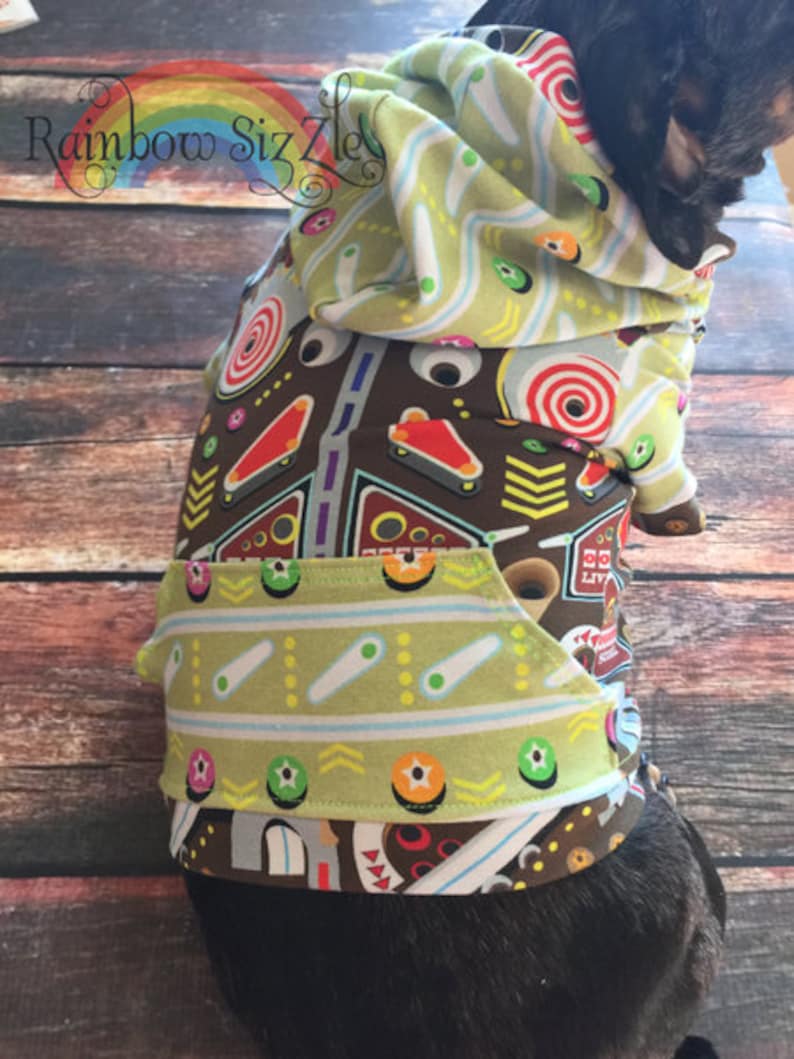 Toby's Hooded T-Shirt for Small Breed Dogs PDF Pattern sizes XS to XL image 8