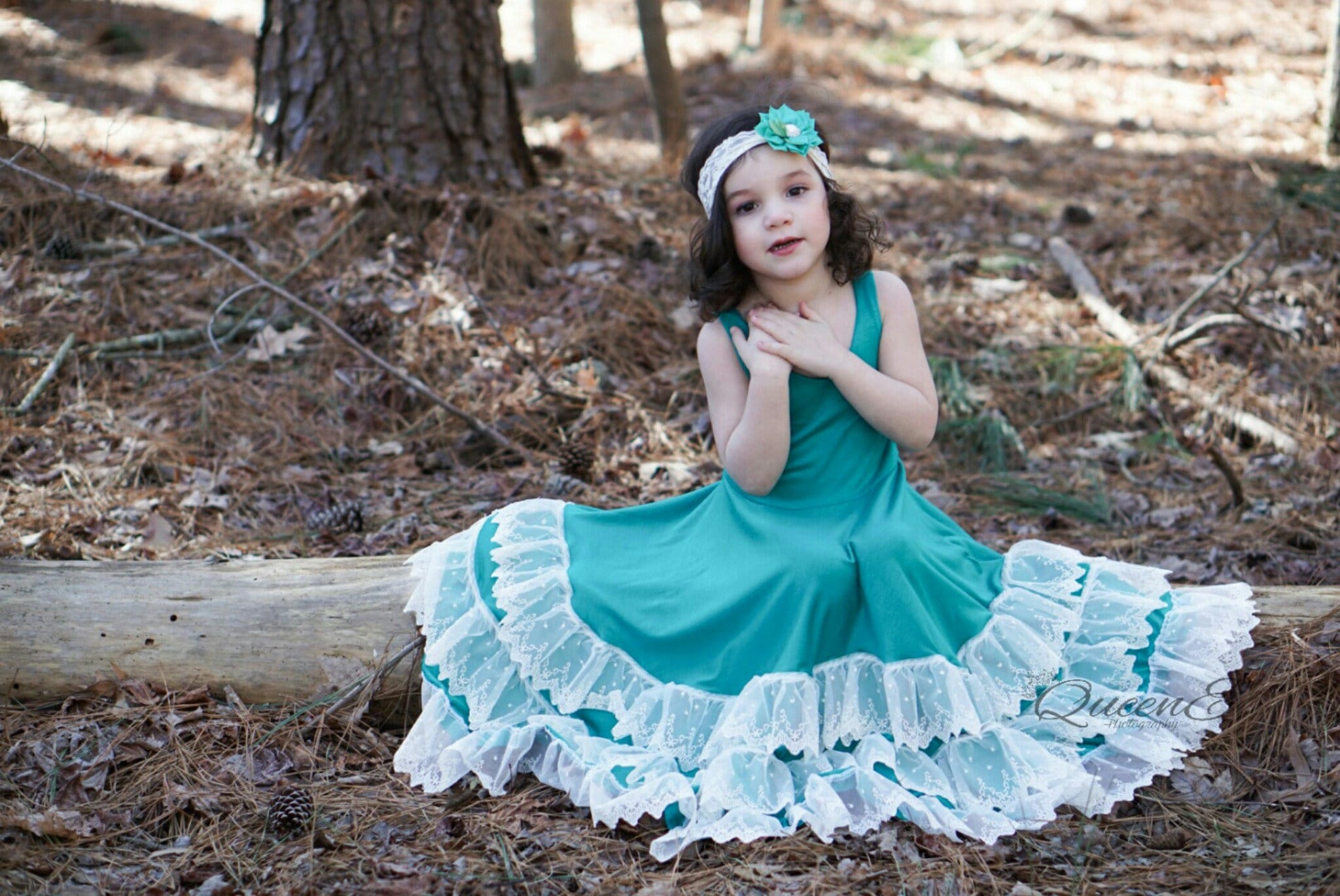 Girls ruffle maxi dress sale