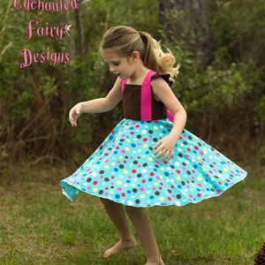 Luna's Full Circle Dress PDF Pattern Sizes 6/12m to 8 Kids - Etsy