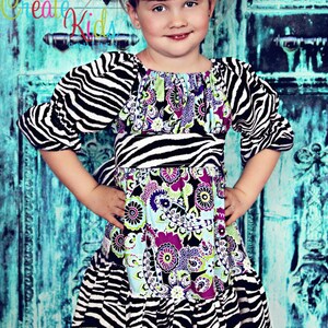 Malyn's Pretty Peasant Dress PDF Pattern size Newborn to 8 Kids image 6