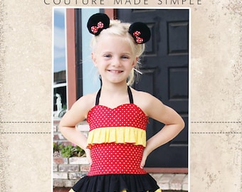 Dawn's Darling Fitted Top PDF Pattern Sizes NB to15/16 girls