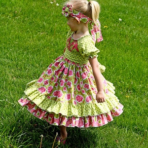 Elena's Twirly Peasant Dress PDF Pattern Now size 6 months to size 8 image 3