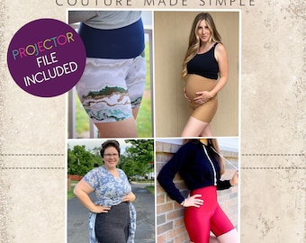 Forma's Shapewear, Smoothwear & Maternity Support Sizes XXS to 3X Adults PDF Pattern | A0 and Projector File