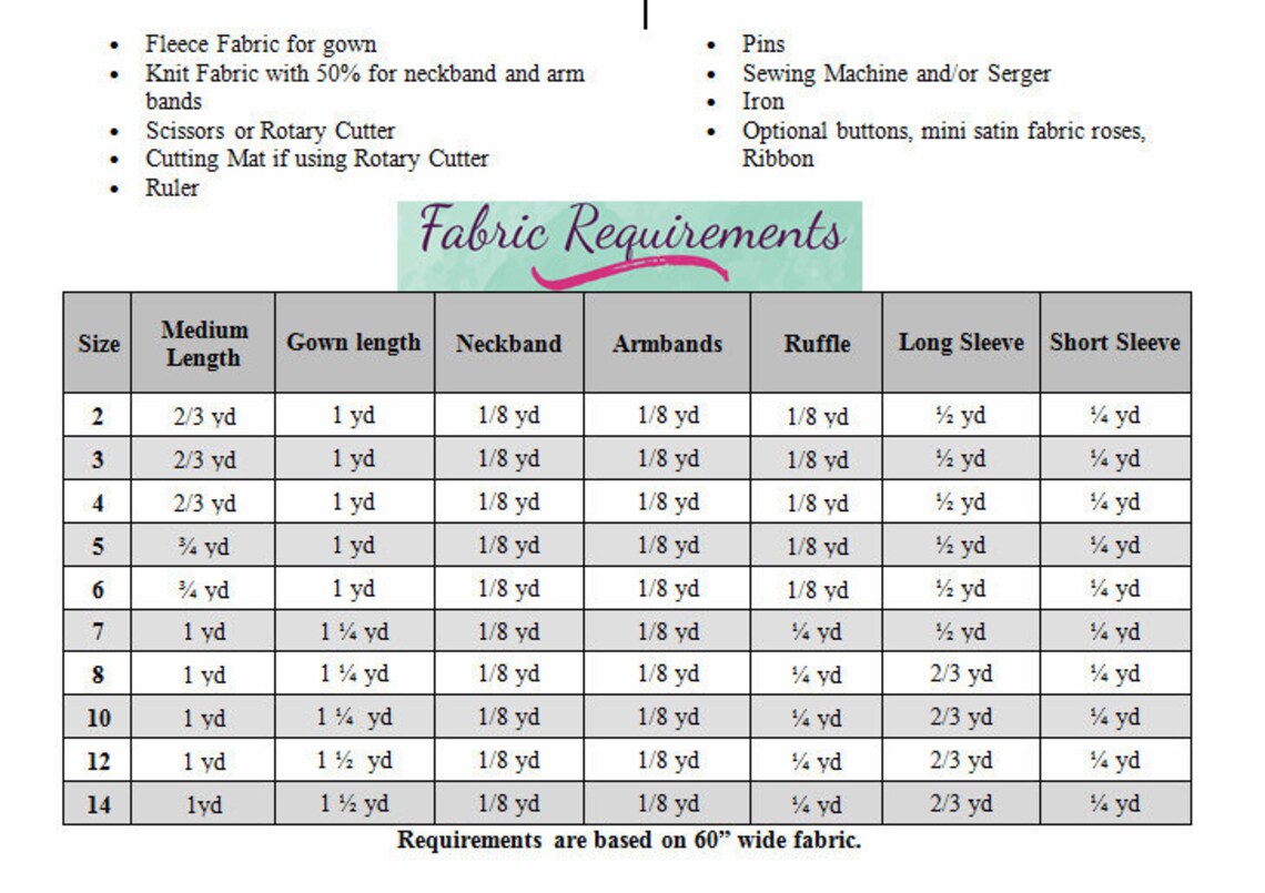 Aurora's Adorable Fleece Nightgown Sizes 2T to 14 Kids PDF Etsy