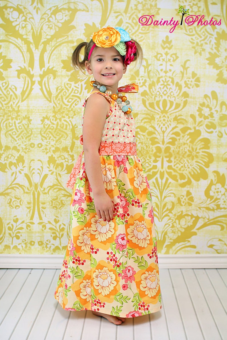 Paulette's Pillowcase Maxi Dress PDF Pattern Sizes 6/12m to 8 girls image 3