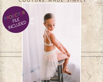 River’s Recital Skirt Sizes 2T to 14 Kids PDF Pattern