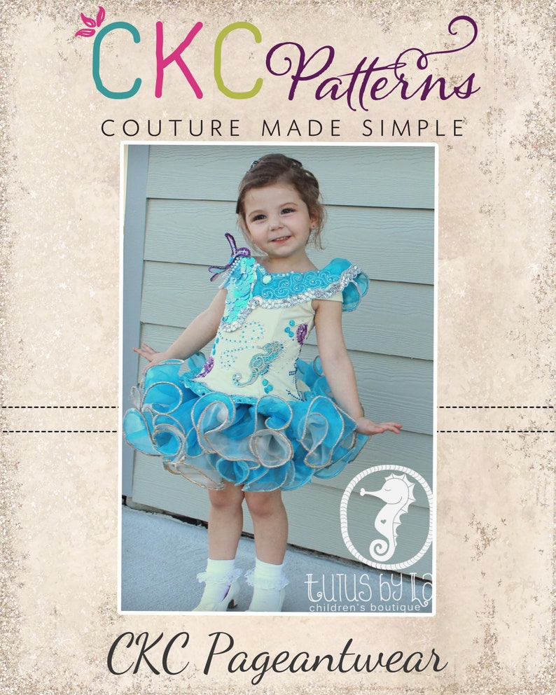 Cherri's Rounded Cupcake Skirt Sizes NB to 8 Kids PDF Pattern Pageants Pageantwear Fishing Line Skirt Cupcake Skirt Glitz image 1