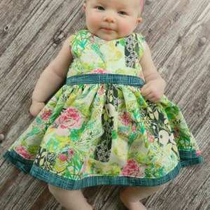 Celeste's Boat Neck Dress and Top Sizes Newborn to 8 Kids PDF Pattern image 9