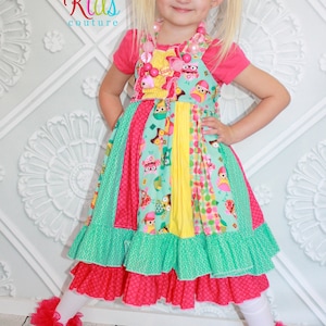 Serena's Stripwork Double Layer Dress PDF Pattern NEW Sizes 6-12 Months ...