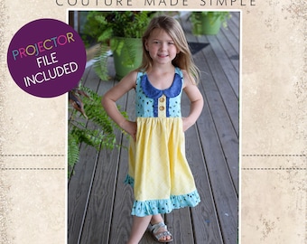 Mika's Boutique Halter Top and Dress Sizes NB to 14 Kids PDF Pattern