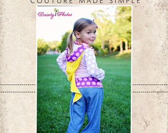 Trista's Knit Pixie T-shirt PDF Pattern sizes 6-12m to 8 girls