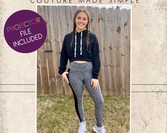 Lynndi's Pocket Performance Shorts, Capris, Crop and Pant Leggings Sizes XXS to 3X Adults PDF Pattern | A0 and Projector File