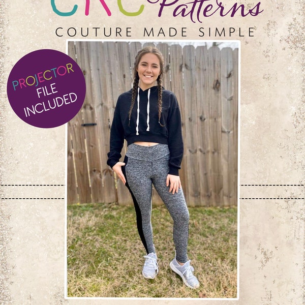 Lynndi's Pocket Performance Shorts, Capris, Crop and Pant Leggings Sizes XXS to 3X Adults PDF Pattern | A0 and Projector File