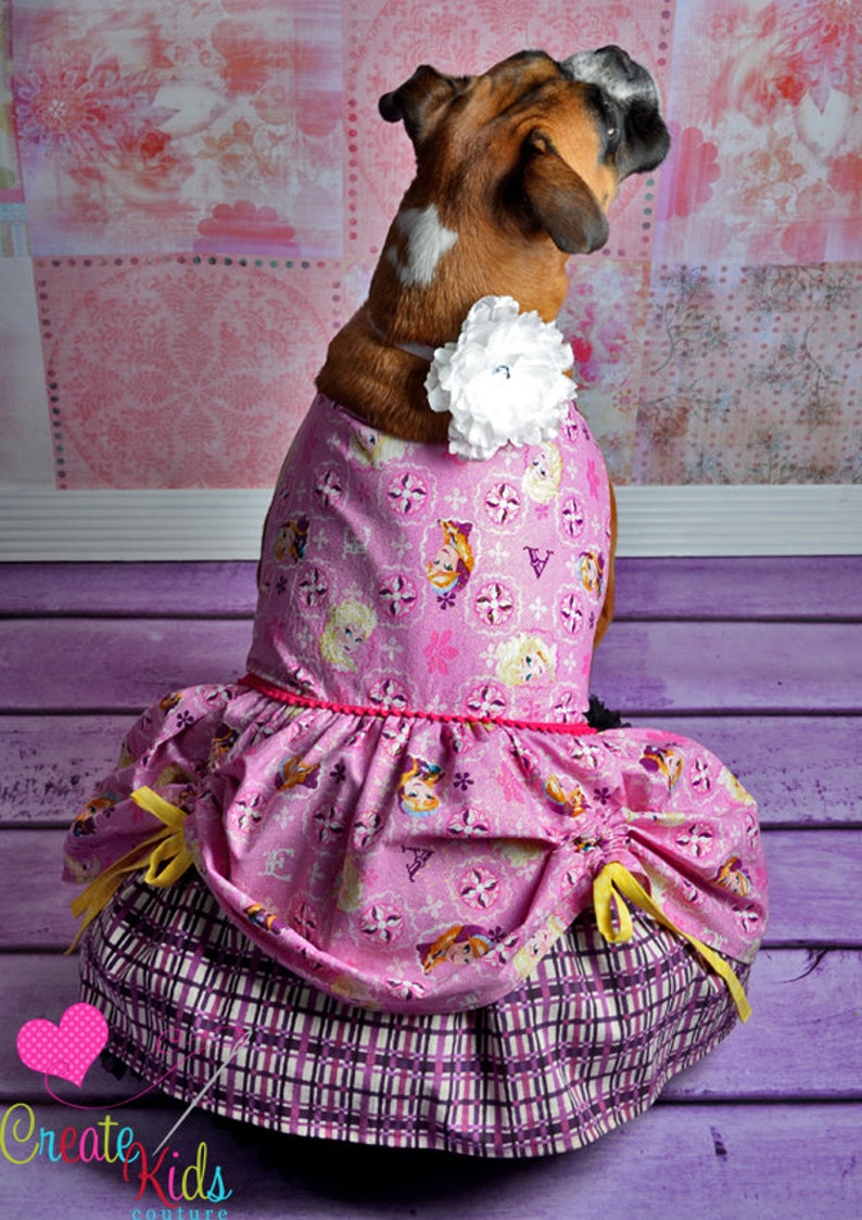 Poppy's Peekaboo Dress for Large Breed Dogs PDF Pattern sizes XS to XL image 3