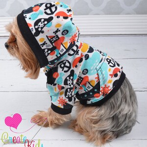 Toby's Hooded T-Shirt for Small Breed Dogs PDF Pattern sizes XS to XL image 9