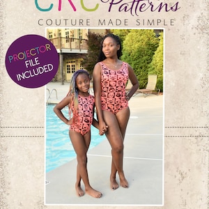 Shore’s Simple Swim Sizes XXS to 3X Adults PDF Pattern | A0 and Projector File