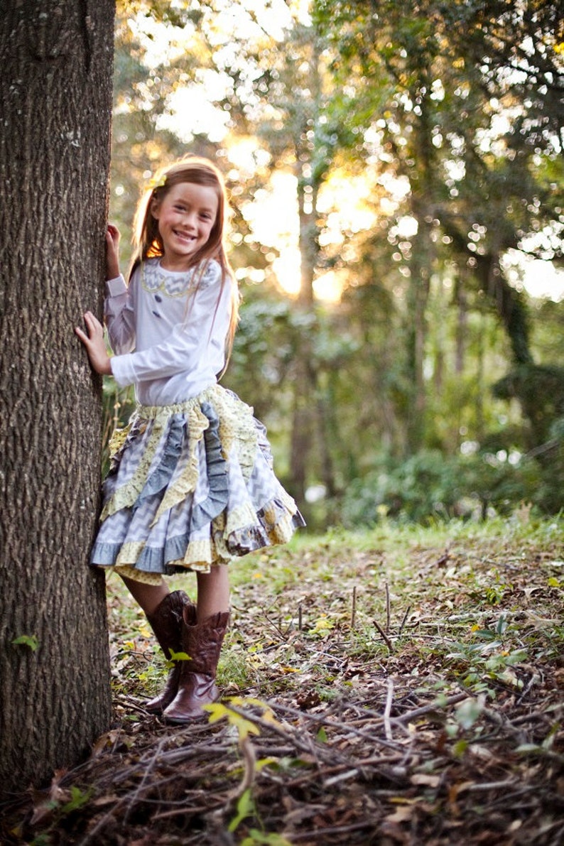 Victoria's Tween Ruffled Swirly Skirt PDF Pattern sizes | Etsy