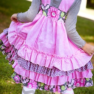 Keeley's Ruffled Bow Dress PDF Pattern - Sizes 6/12m to 8 Girls