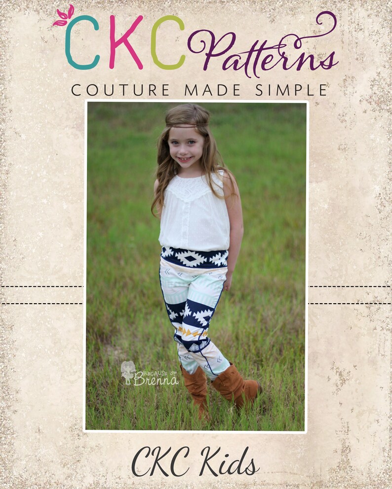 Blaycie's Skinny Pants PDF Pattern sizes 6-12 months to 8 image 1