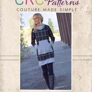 Haven's hoodiejurk maten XS tot 5X volwassenen PDF-patroon