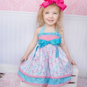 Katy's Double Layer Ruffle Bodice Dress PDF Pattern Size 6/12 Months to ...