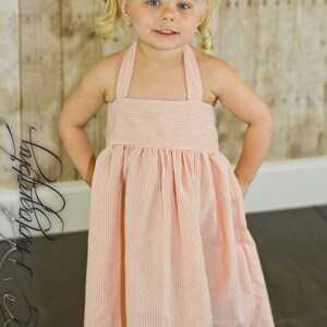 Amber's Simple Halter Top and Dress PDF Pattern size 6/12 months to 8 Kids Plus FREE Doll Pattern image 4