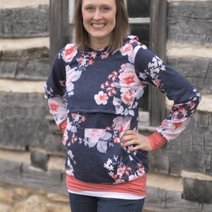 Shelley's Nursing Sweatshirt PDF Pattern Sizes XXS to 4X Women's image 2