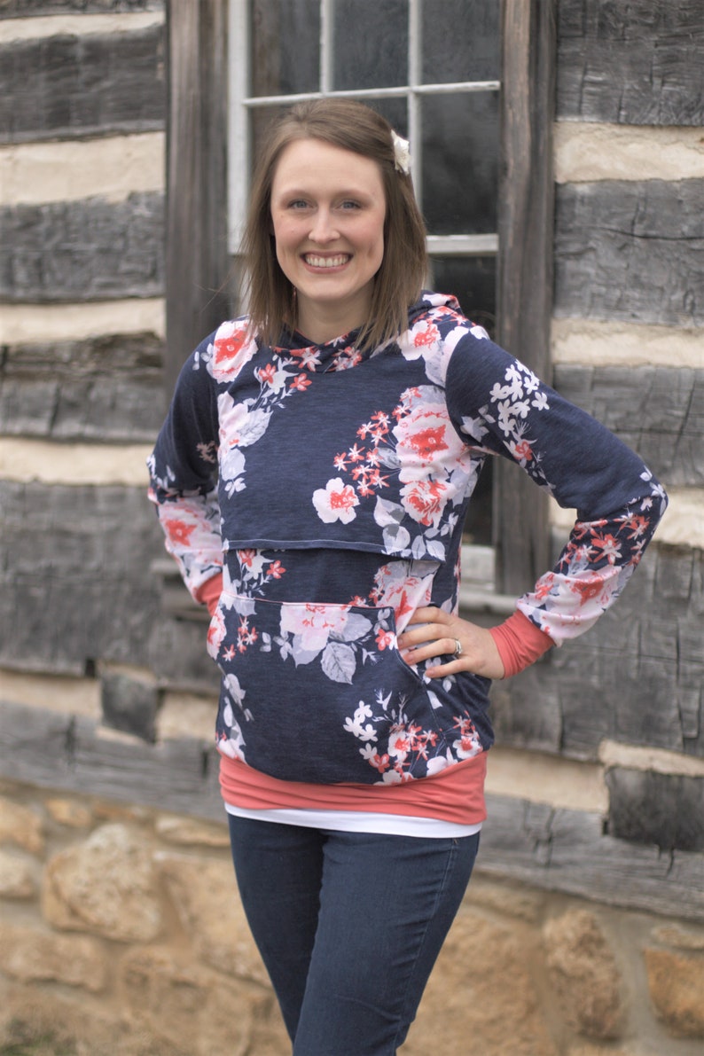 Shelley's Nursing Sweatshirt PDF Pattern Sizes XXS to 4X Women's image 2