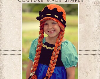 Mirabelle's Princess Wig Crochet PDF Pattern Doll, Infant, Baby Toddler, Child and Tween/Adult sizes