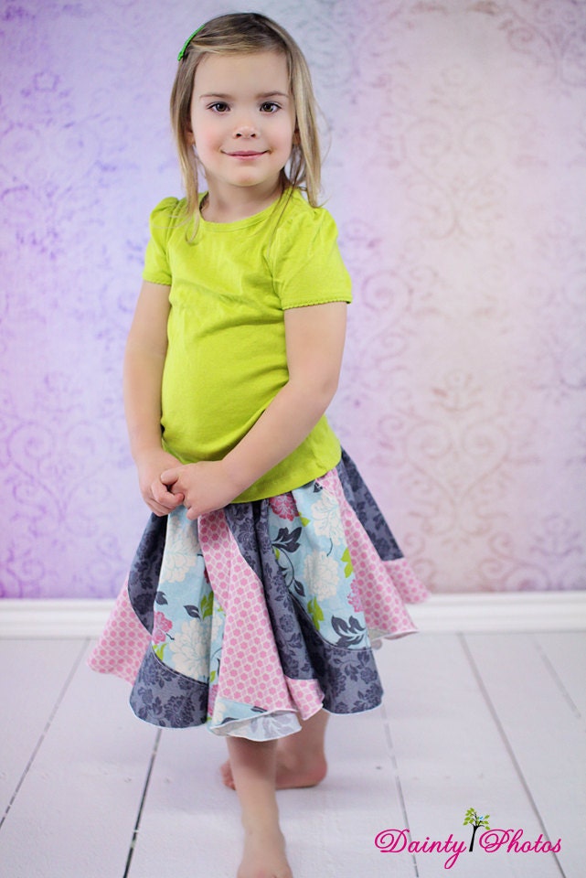 Victoria's Ruffled Swirly Skirt PDF Pattern Sizes 6months - Etsy