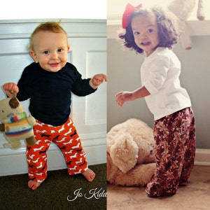 Baby Taylor's Pajama Pants PDF Pattern Sizes newborn to 18/24 mos.