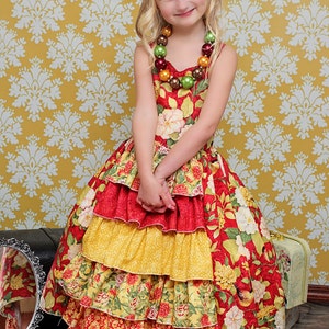 Penelope's Princess Ruffle Dress PDF Pattern sizes 6-12 months to 8 image 4