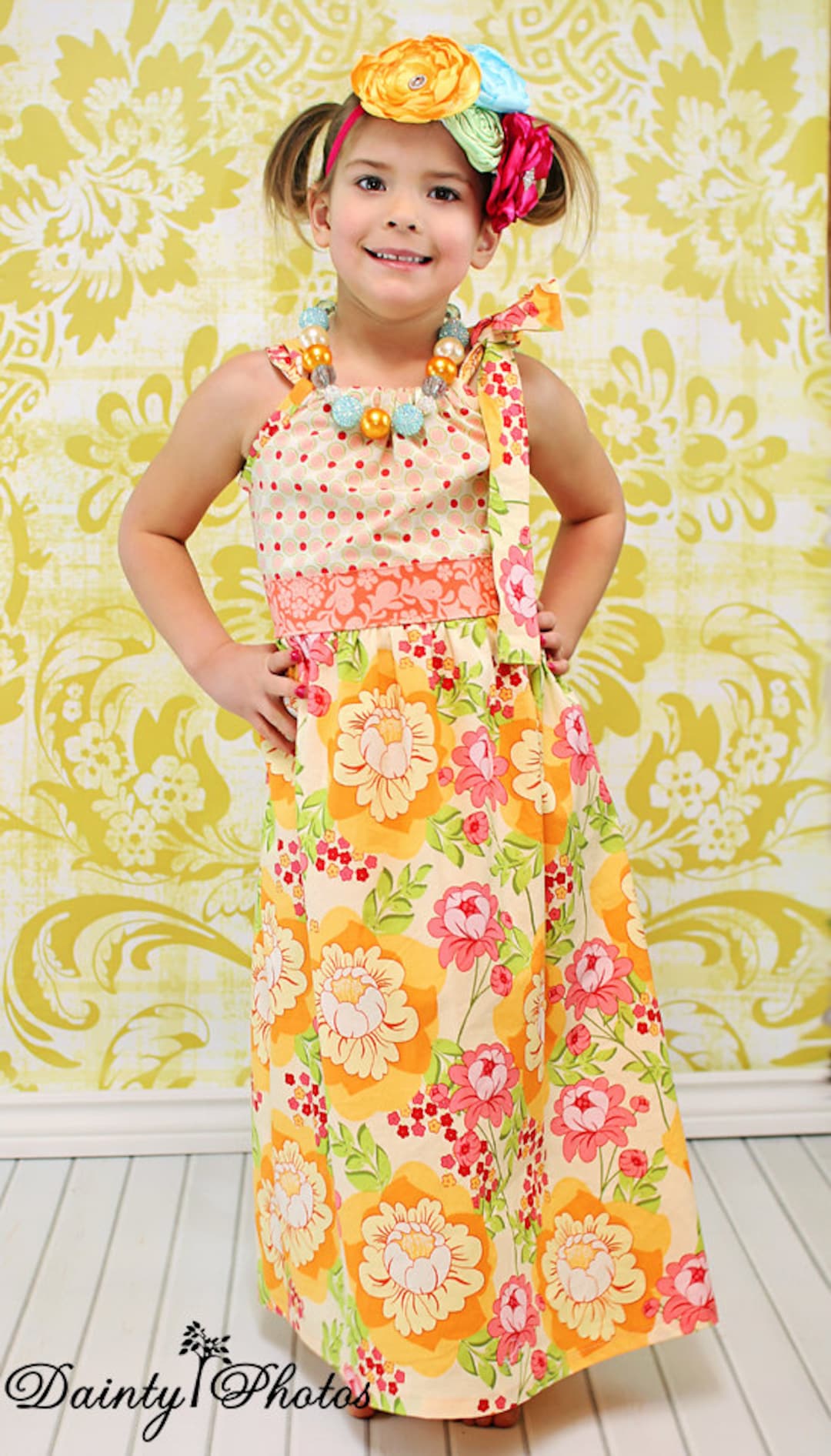 Paulette's Pillowcase Maxi Dress PDF Pattern Sizes 6/12m to 8 Girls Etsy