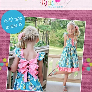 Skyler's Patchwork & Simple Skirt Twirl Dress PDF Pattern Sizes 6-12m to 8 girls