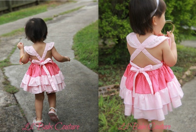 Nova's Square Flutter Top and Dress PDF Pattern Sizes Newborn to 14 Kids Plus FREE Doll Pattern image 10