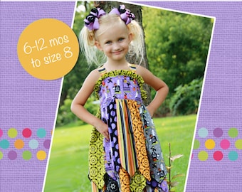 Fairy's double layer princess dress PDF Pattern Sizes 6 months to size 8