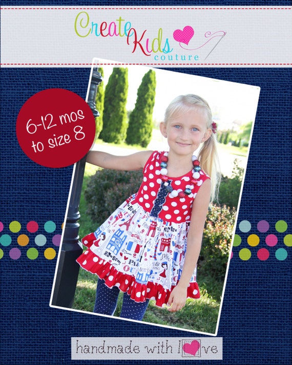 Tabitha's Knit T-shirt Dress and Top PDF Pattern Sizes 6-12m to Girls 8 -  Etsy