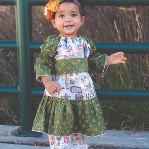 Malyn's Pretty Peasant Dress PDF Pattern size Newborn to 8 Kids image 3