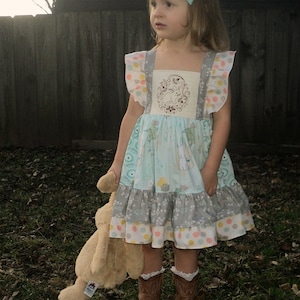 Nova's Square Flutter Top and Dress PDF Pattern Sizes Newborn to 14 Kids Plus FREE Doll Pattern image 8