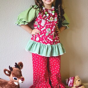 Opal's Peekaboo Ruffle Pants PDF Pattern Sizes 0/6m to 8 Kids image 3