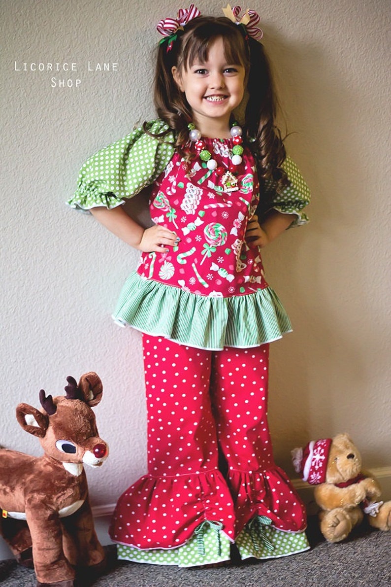 Opal's Peekaboo Ruffle Pants PDF Pattern Sizes 0/6m to 8 Kids image 3