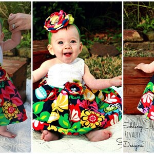 Paris' Party Dress PDF Sewing Pattern sizes Newborn to 15/16 Kids Plus FREE Doll Pattern image 9