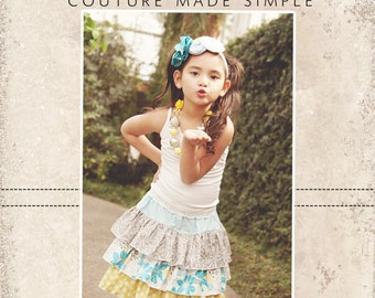 Amanda's Triple Ruffle Skirt Sizes NB to 15/16 Kids and Dolls PDF Pattern